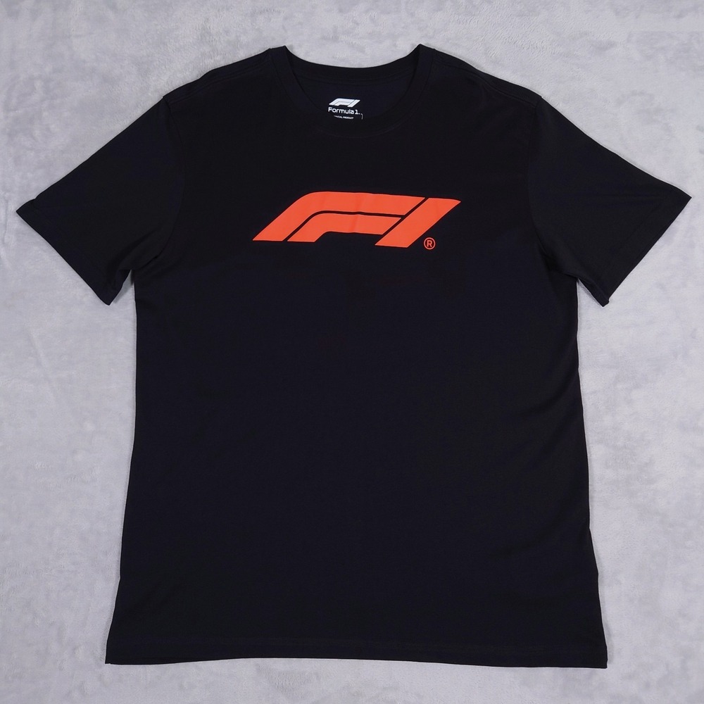 Formula 1 Official Black Tee L | F1 Licensed Shirt Racing Logo | Excellent NWOT